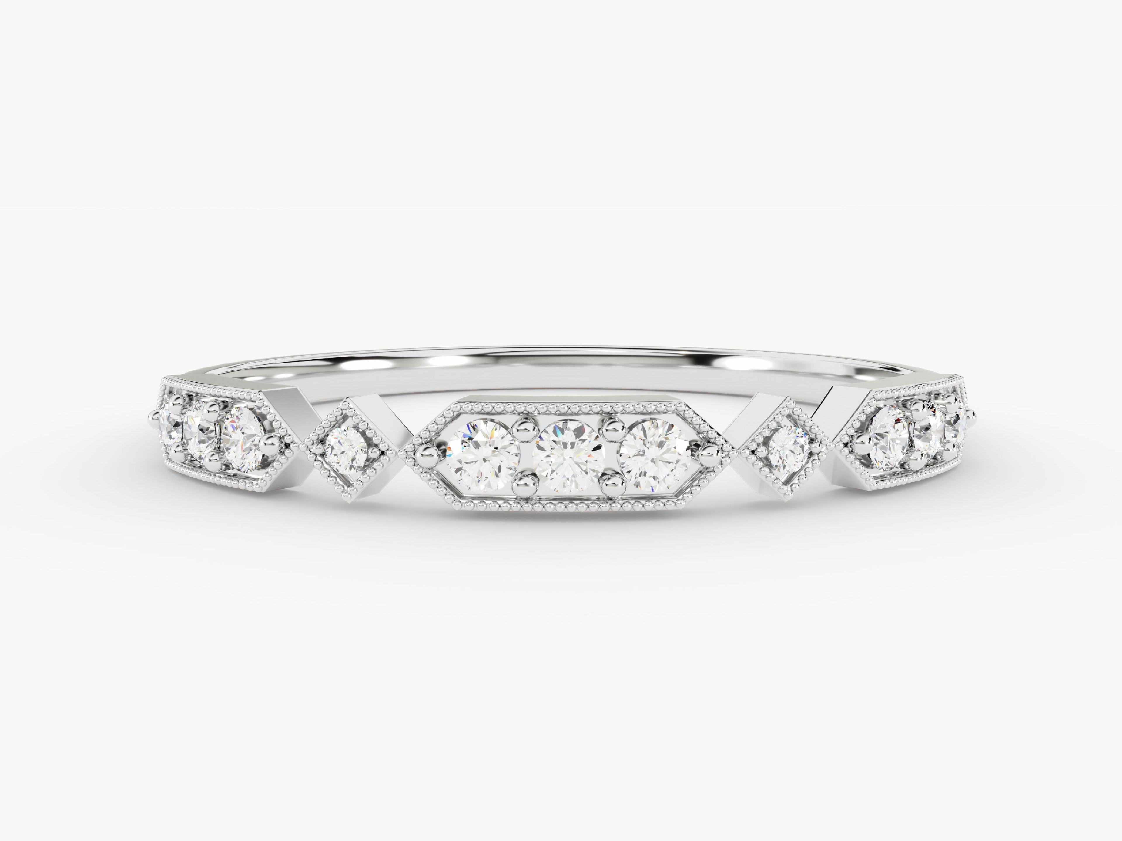 Art Deco Vintage Wedding Band