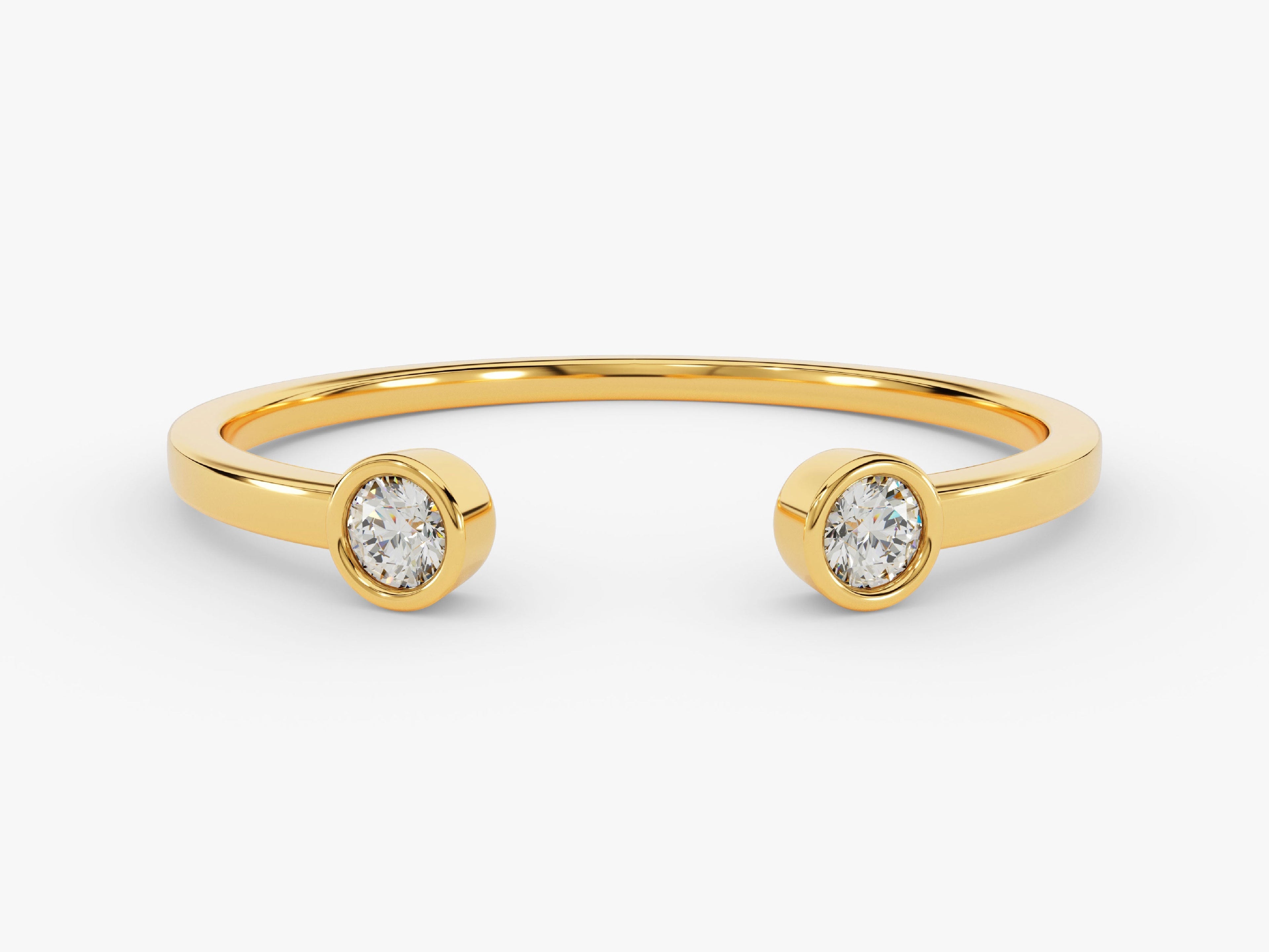 Dual Open Cuff Wedding Band