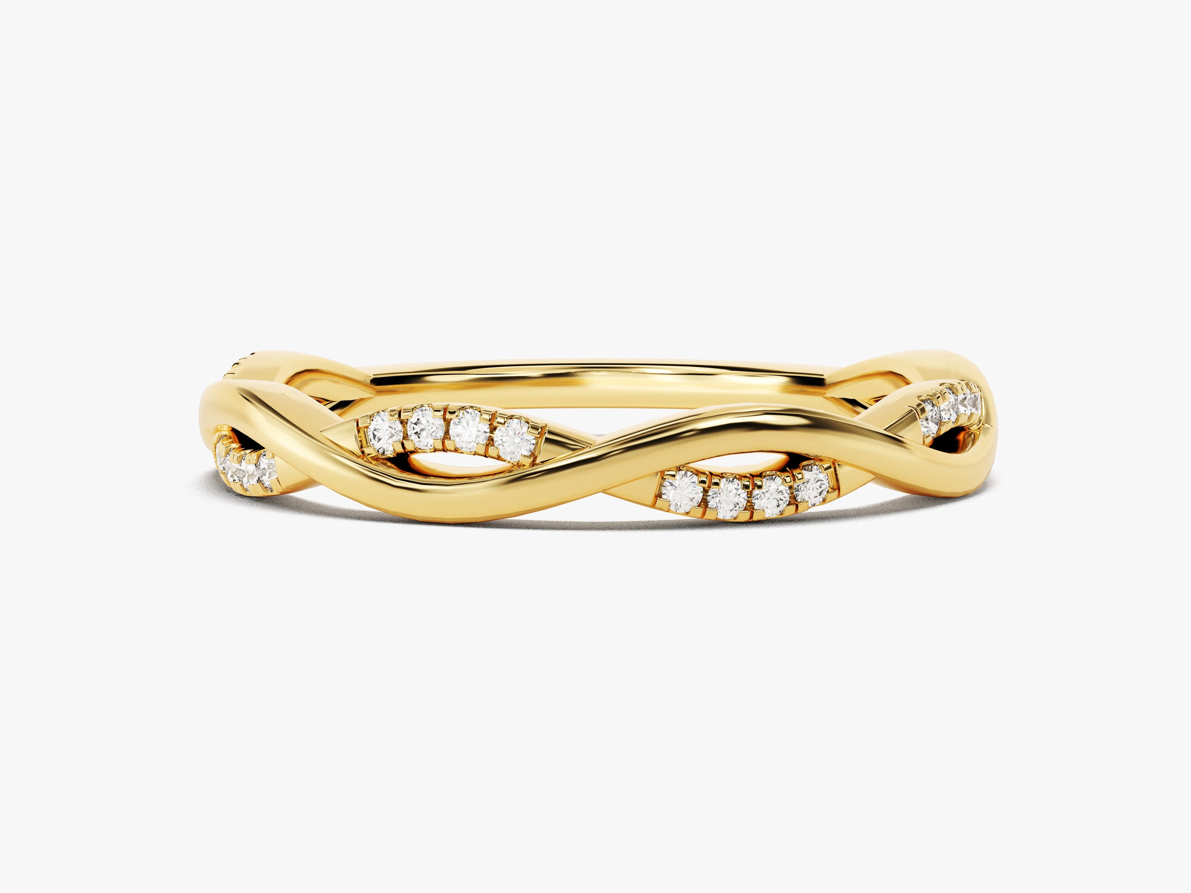 Twisted Vine Wedding Band
