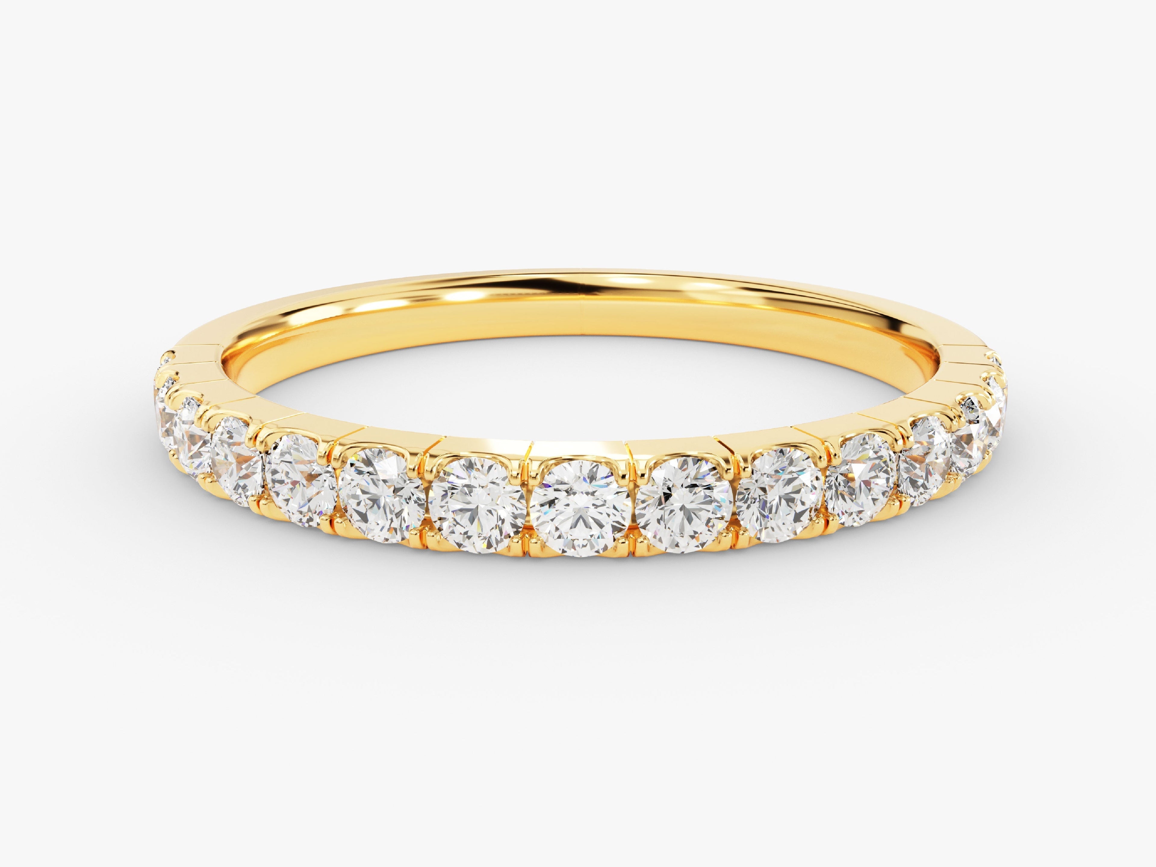 Slit Half Eternity Wedding Band (0.45 CT TW)