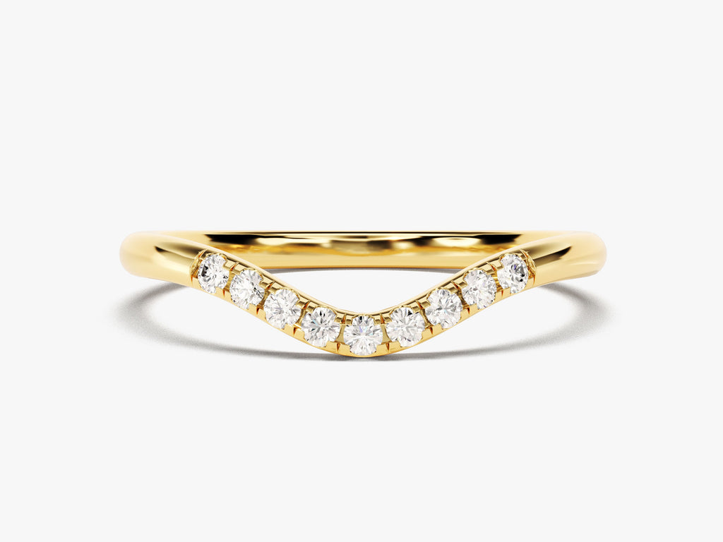 U-Curved Wedding Band
