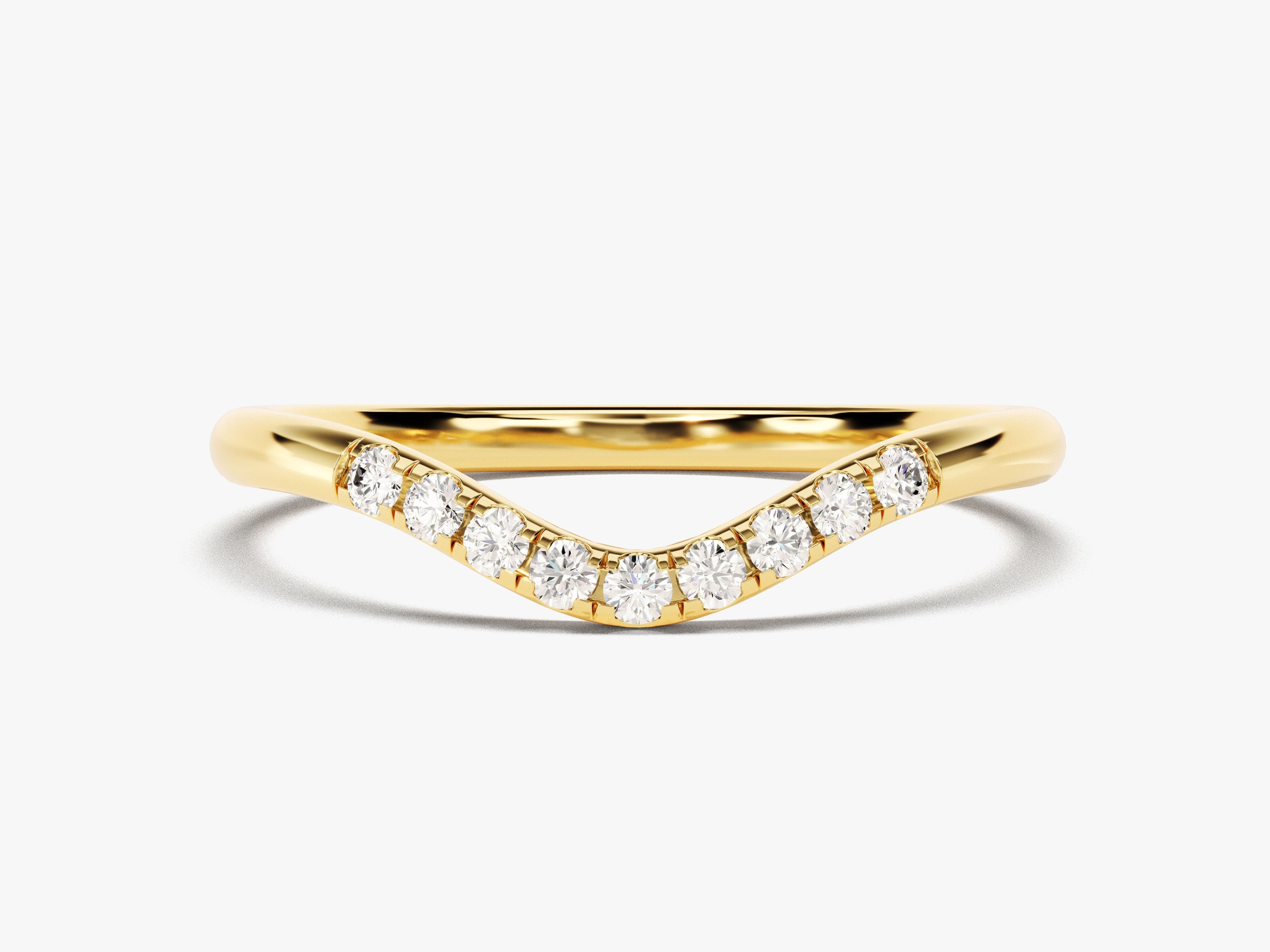 U-Curved Wedding Band